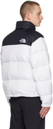 The North Face White & Black 1996 Retro Nuptse Down Jacket