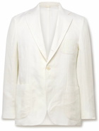 De Petrillo - Slim-Fit Linen Suit Jacket - White