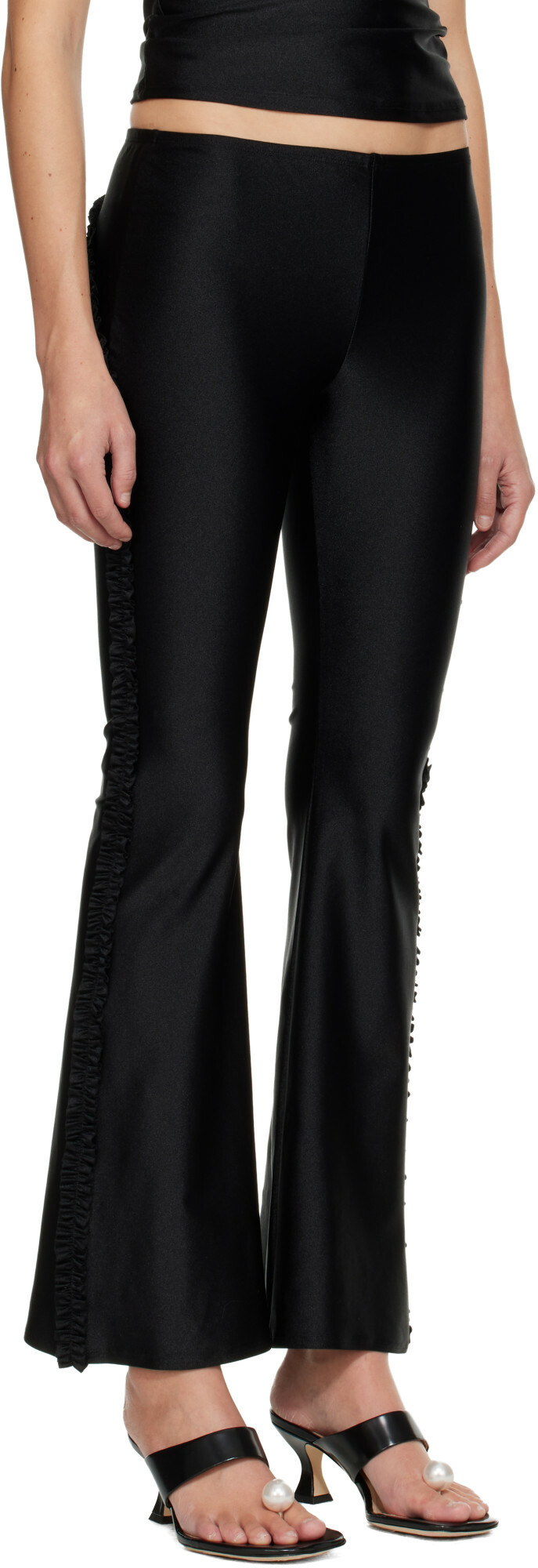Sandy Liang Black Abbey Lounge Pants