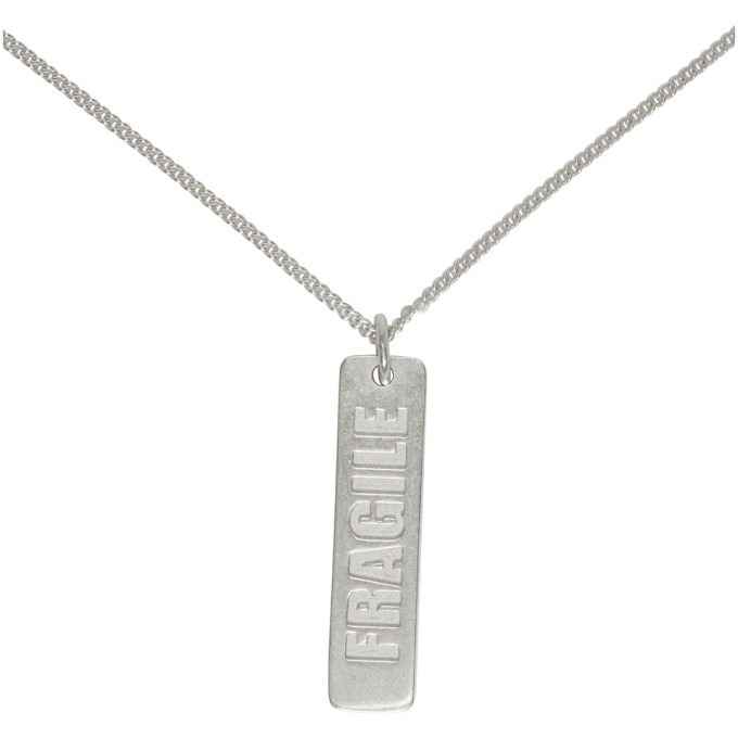 Maison Margiela Silver Fragile Necklace Maison Margiela