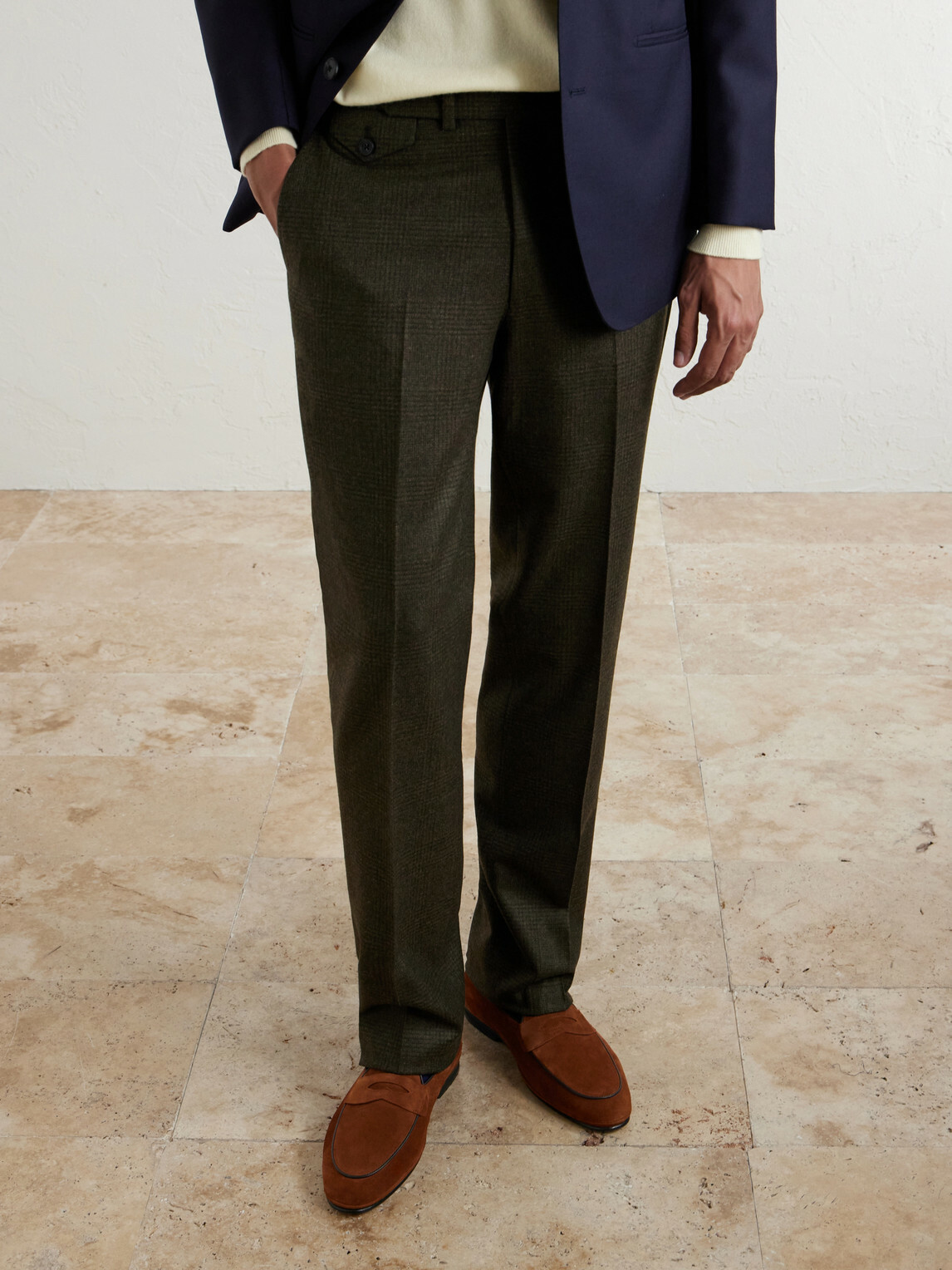 Rubinacci - Suede Penny Loafers - Brown