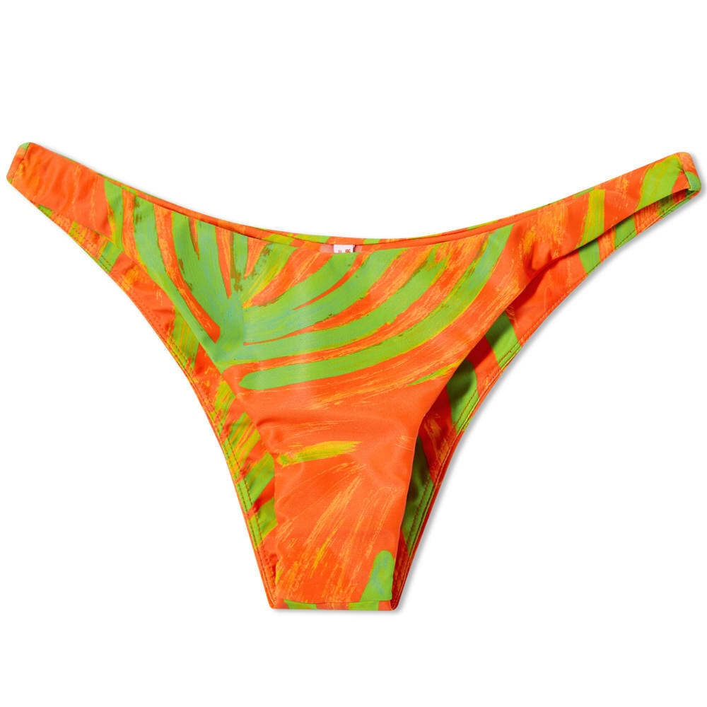 Simon Miller Women's Bwai Bikini Bottom in Leaf Print Tango