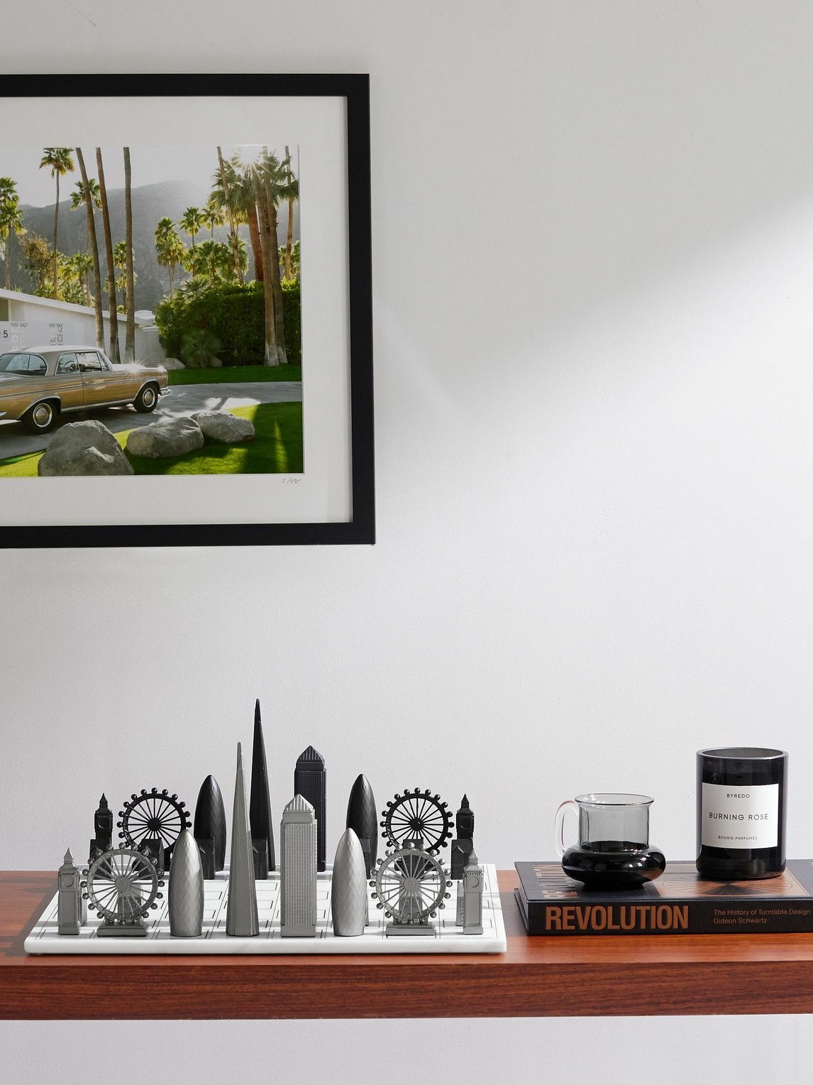 Photo: Skyline Chess - World Icons Stainless Steel and Marble Chess Set