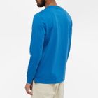 Paul Smith Men's Long Sleeve Zebra Logo T-Shirt in Mid Blue