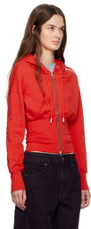 Eckhaus Latta Red Snatched Hoodie