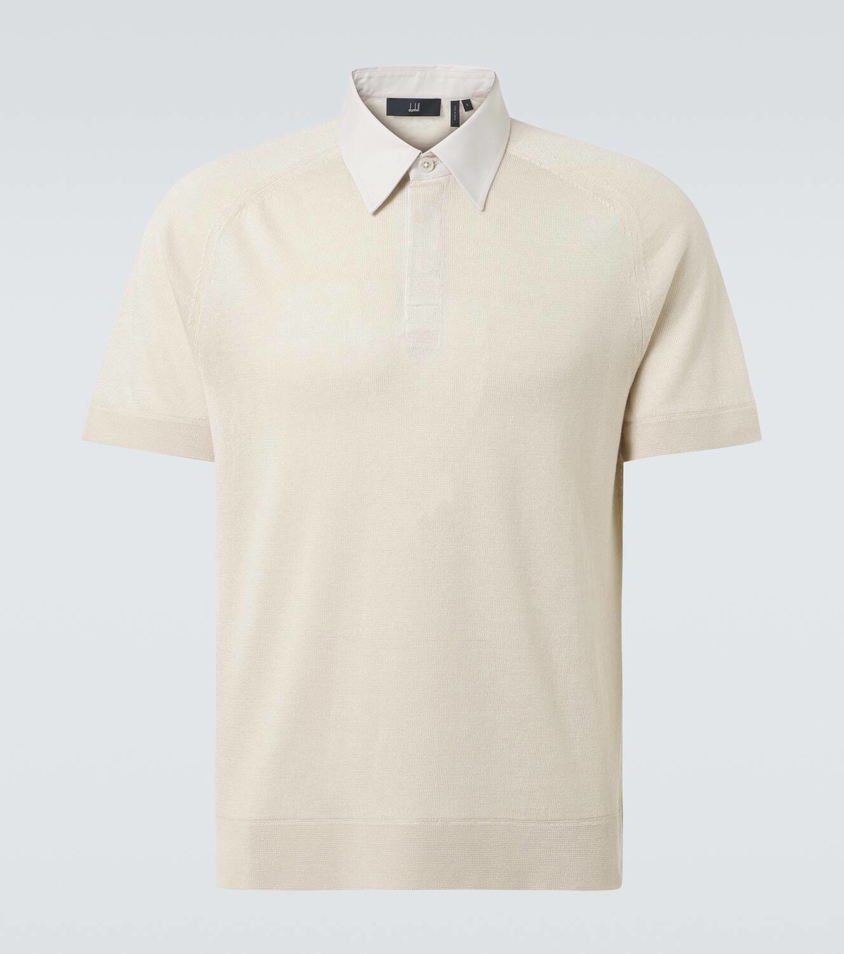 Dunhill Linen and silk polo shirt