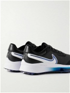 Nike Golf - Air Zoom Infinity Tour Next% Rubber and Leather-Trimmed Mesh Golf Sneakers - Black
