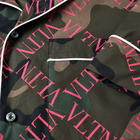 Valentino Grid Allover Print Vacation Shirt