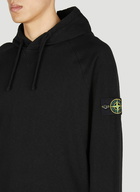 Stone Island - Compass Patch Hooded Sweatshirt in Black