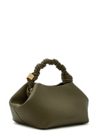 Ganni Bou Small Grained Leather top Handle bag - Olive - One Size