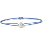 Luis Morais - Cord and Gold Bracelet - Light blue