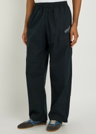 Willy Chavarria Ruff Rider Logo-embroidered Cotton Trousers Black
