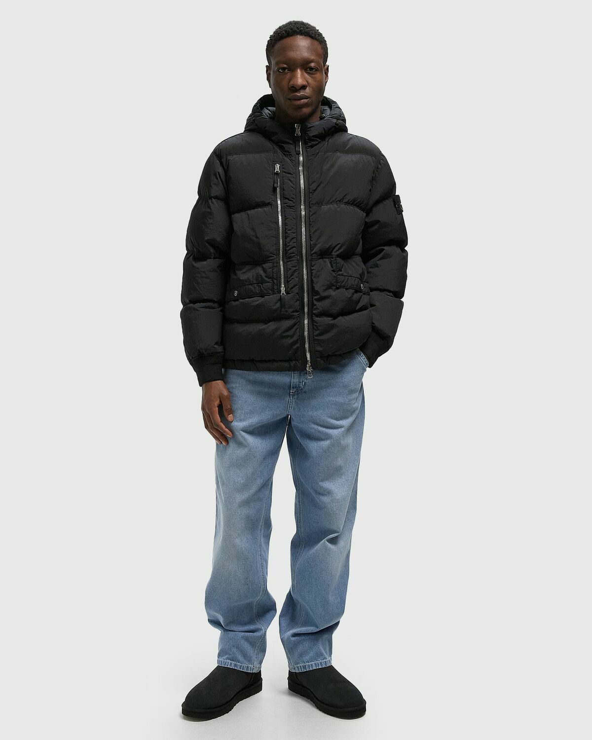 Stone Island JACKET Black Mens Down & Puffer Jacket