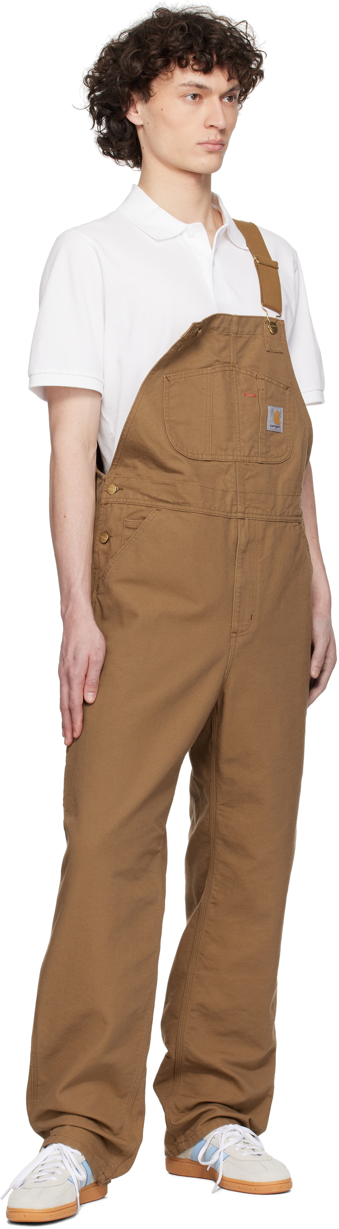 Carhartt Work In Progress Brown Bib Overalls