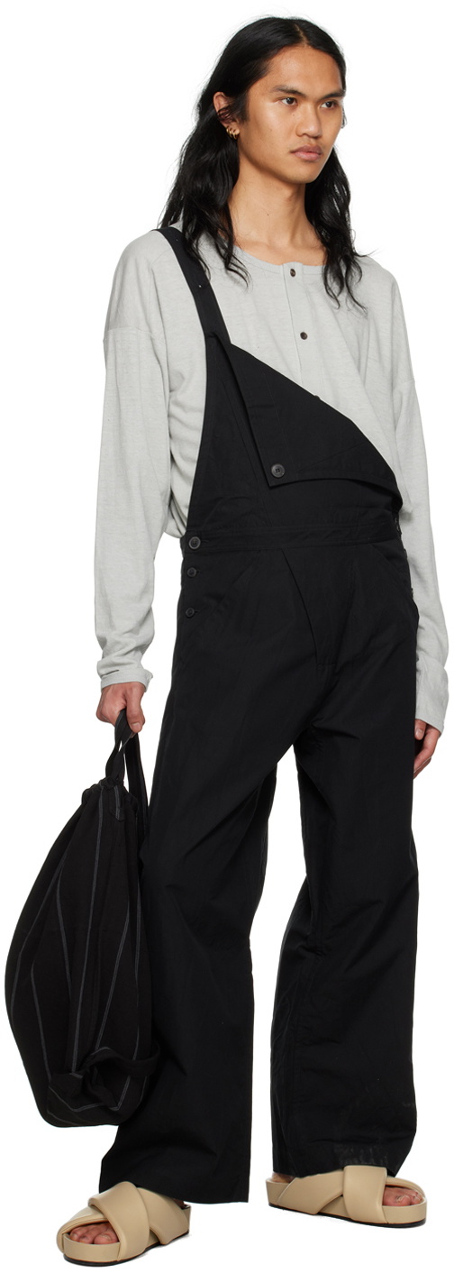 Jan-Jan Van Essche Black Dungarees#3 Overalls