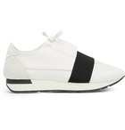 Balenciaga - Race Runner Leather, Neoprene, Suede and Mesh Sneakers - Men - White