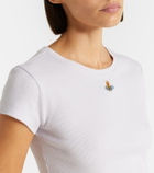 Vivienne Westwood Peru cropped cotton-blend jersey T-shirt