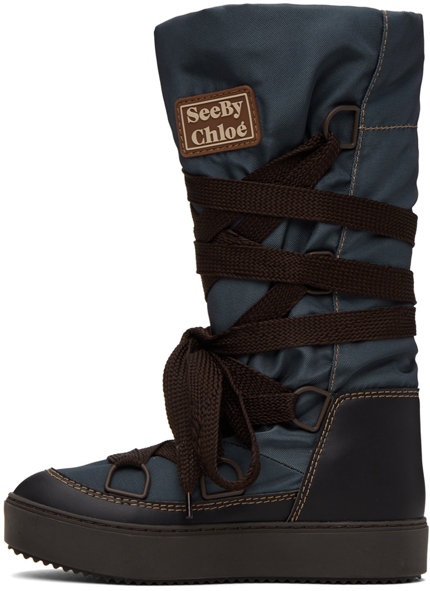 See by Chloé Gray Naina Boots