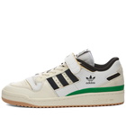 Adidas Men's Forum 84 Low Sneakers in White/Core Black/Green