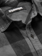 Neighborhood - Checked Brushed Cotton-Flannel Shirt - Gray