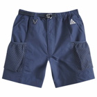 Nike Men's ACG Snowgrass Cargo Shorts in Thunder Blue/Summit White