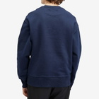 Café Mountain Men's Embroidered Script Crew Sweatshirt in Navy