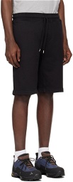C.P. Company Black Embroidered Shorts