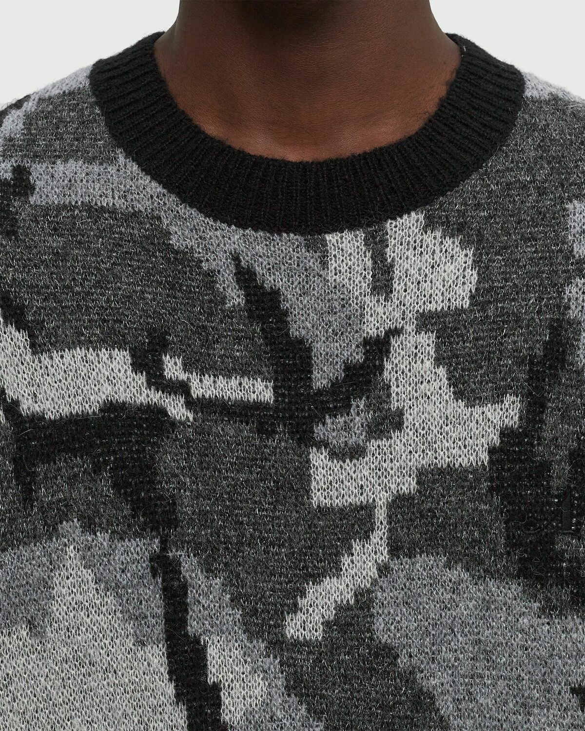 新品　BRIEFING MS CAMO JQ CREW NECK KNIT AwakeNYCamoCrewneckSweaterBlac