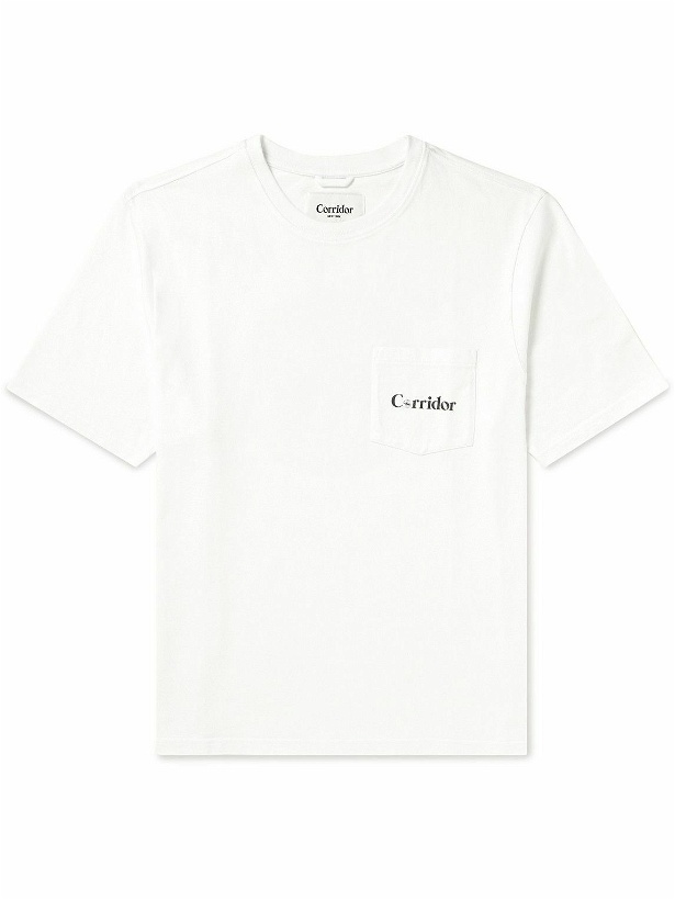 Photo: Corridor - Disco Printed Organic Cotton-Jersey T-Shirt - White