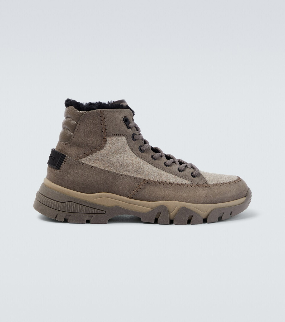 Bogner Copper Mountain shearling-lined leather hiking boots