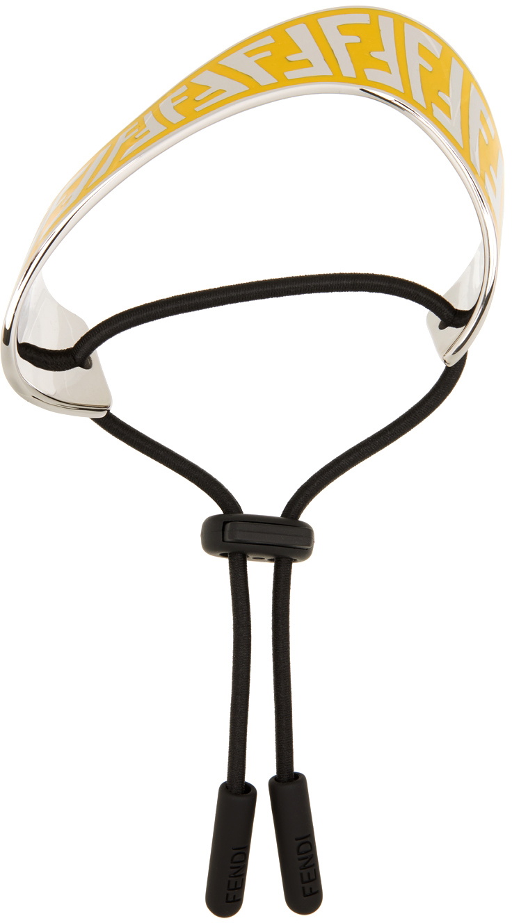 Fendi Silver & Yellow FF Bracelet