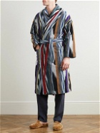 Missoni Home - Cotton-Terry Jacquard Hooded Robe - Blue