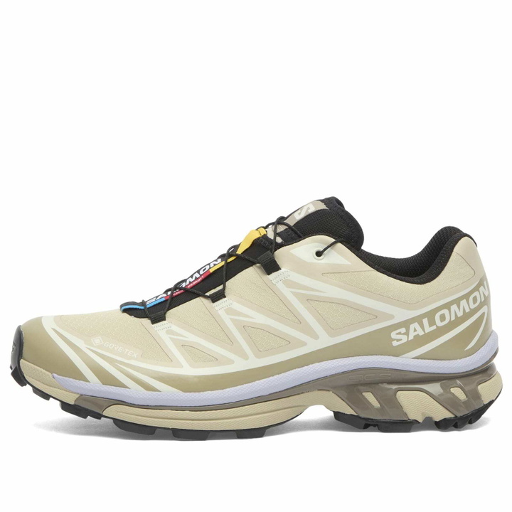 Photo: Salomon Women's XT-6 GTX Sneaker in Eucalyptus/Silver Sage/Cosmic Sky