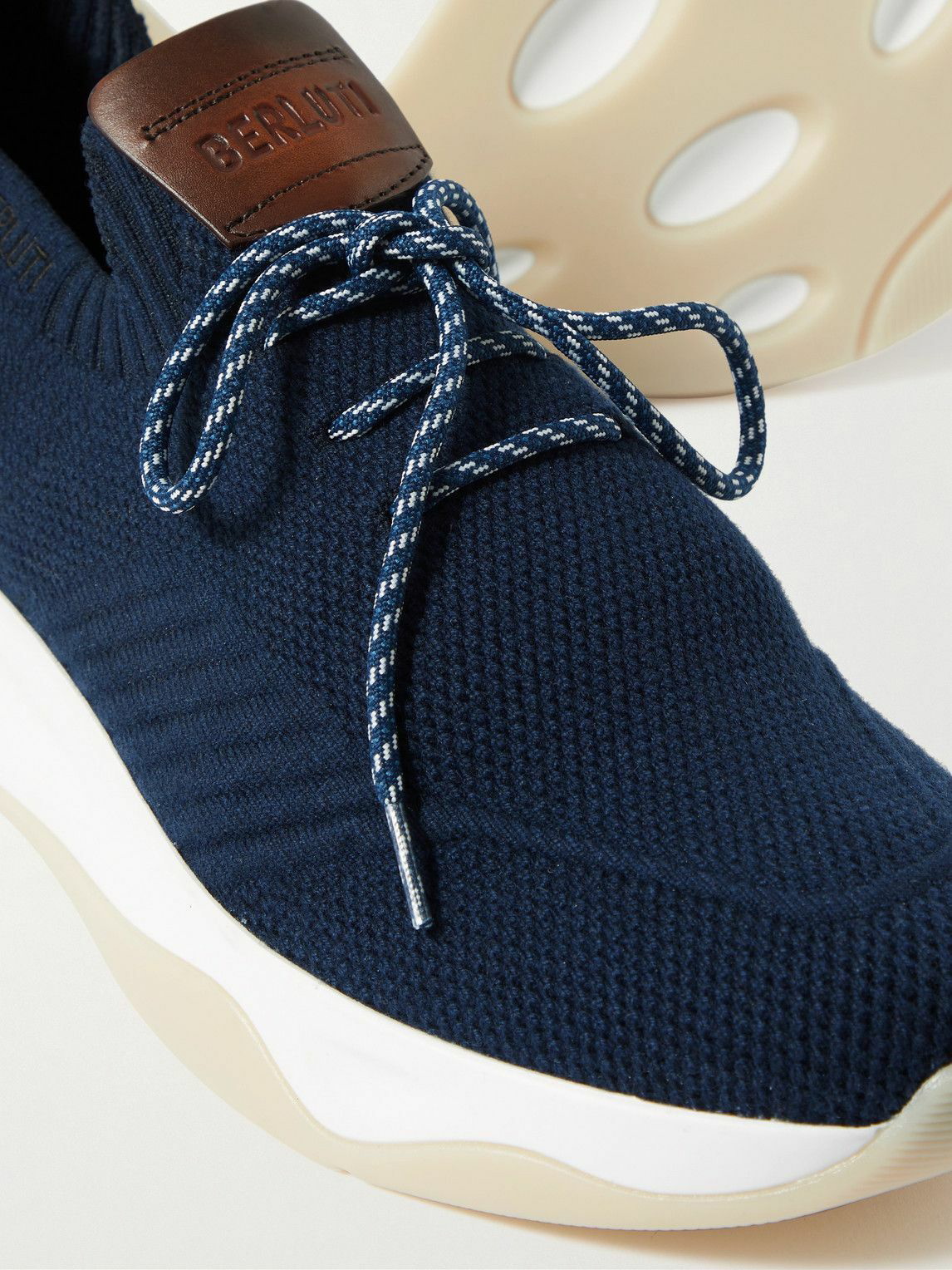 Shadow Knit Sneakers in Blue - Berluti