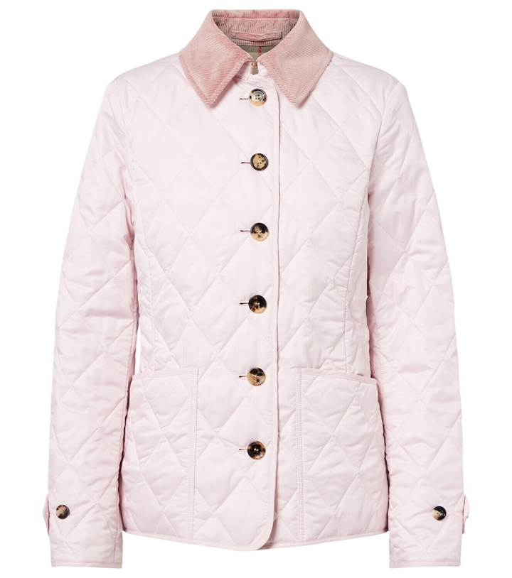 Photo: Burberry Corduroy-trimmed quilted jacket