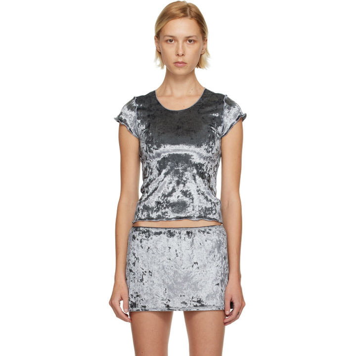 Photo: Maryam Nassir Zadeh Gray Isla T-shirt