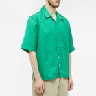 s.k manor hill Men's Aloha Vacation Shirt in Kelly Green