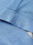 Peter Millar - Crown Comfort Cotton-Blend Jersey Half-Zip Sweatshirt - Blue