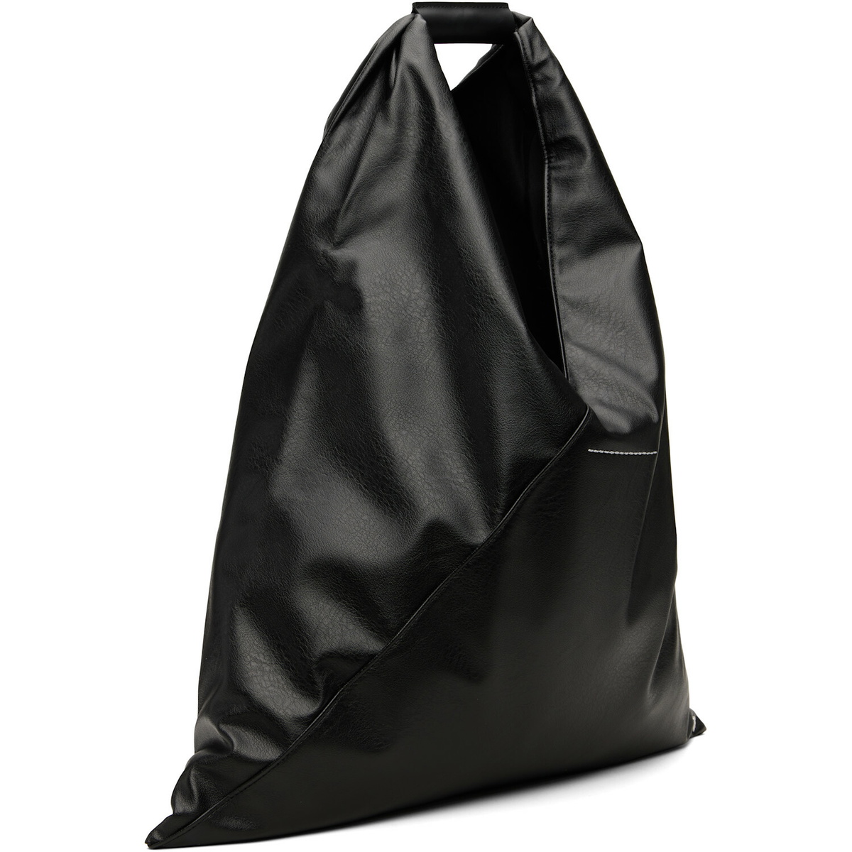 MM6 Maison Margiela Black Classic Triangle Tote MM6 Maison Margiela