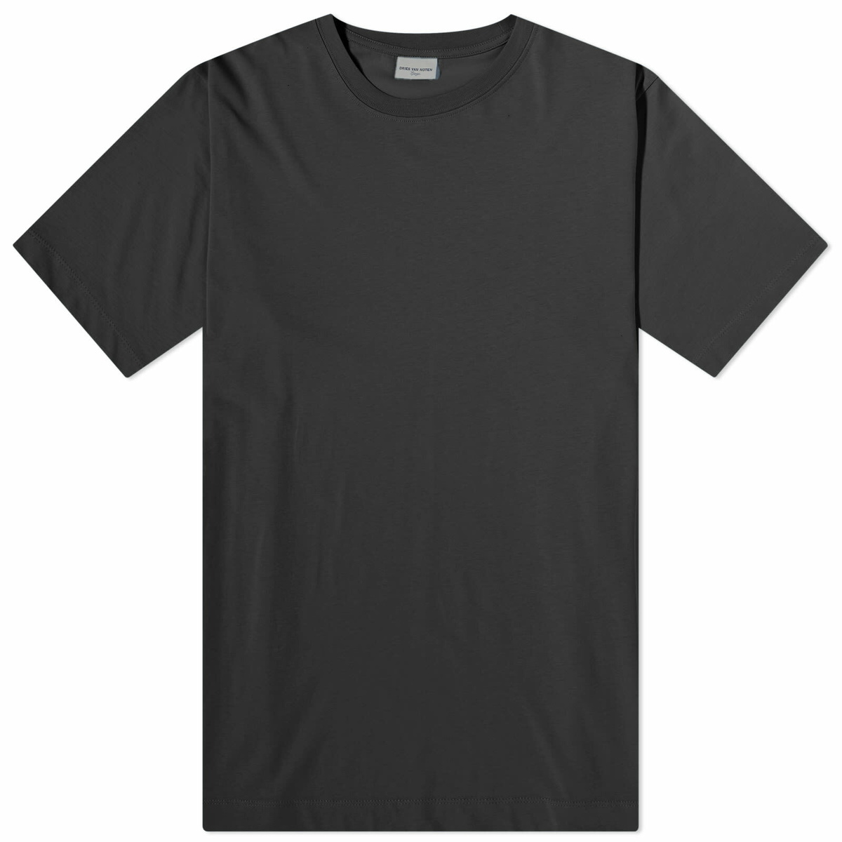 Dries Van Noten Men's Hertz Regular T-Shirt in Black Dries Van Noten