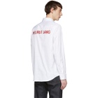 Helmut Lang White Printed Shirt
