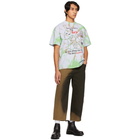 Online Ceramics Green Tie-Dye Barn Connection T-Shirt