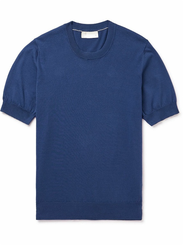 Photo: Brunello Cucinelli - Cotton T-Shirt - Blue