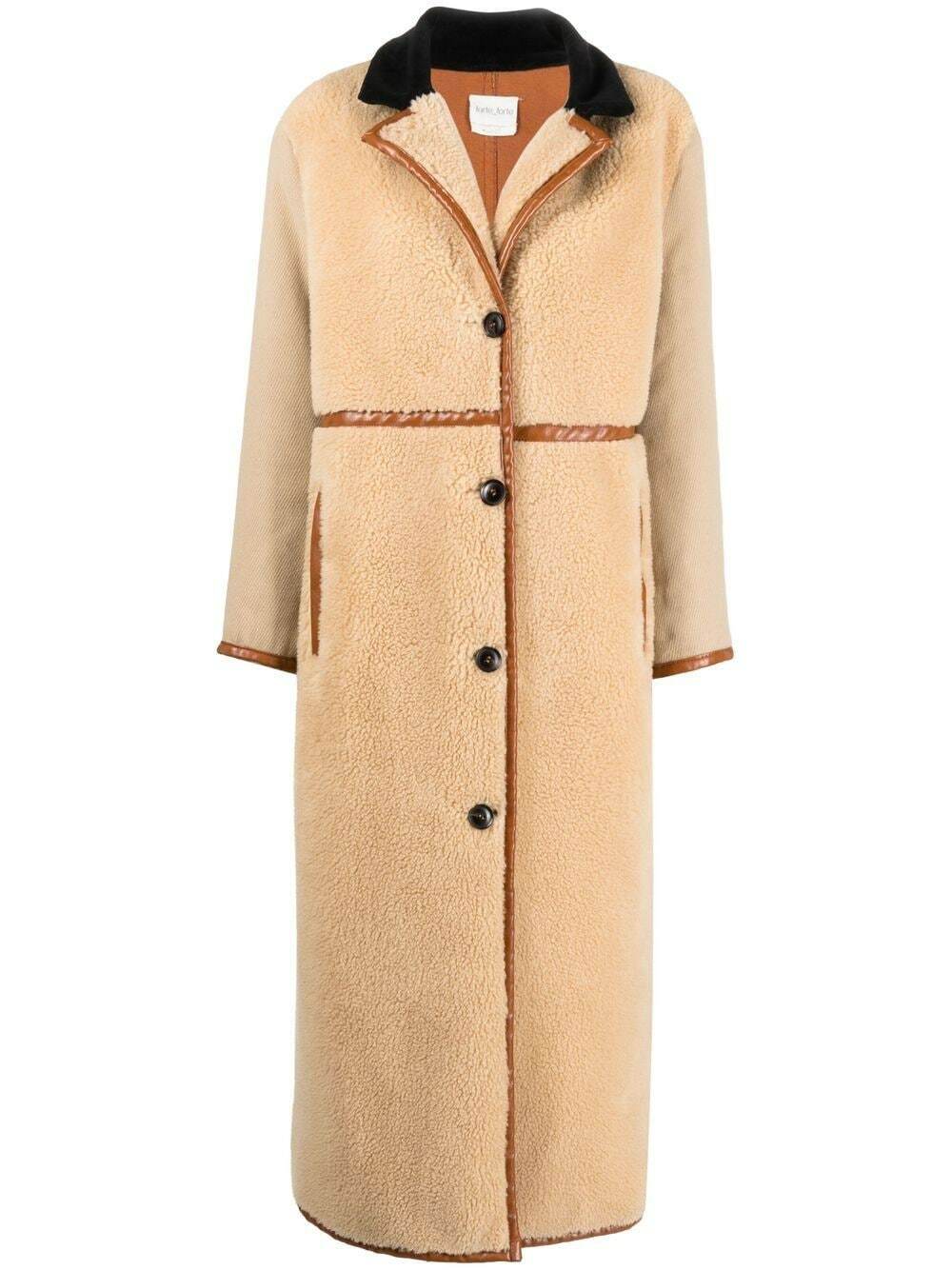 Photo: FORTE FORTE - Long Eco Shearling Hooded Coat