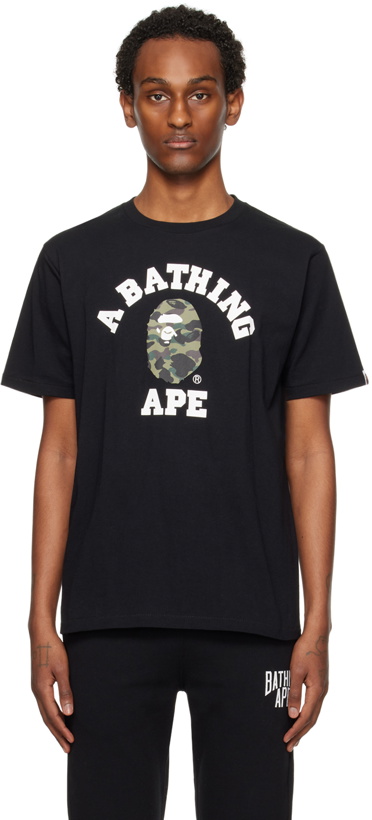 Photo: BAPE Black 1st Camo College T-Shirt