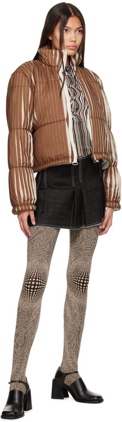 Anne Isabella Black Pleated Miniskirt