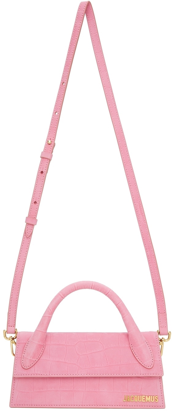 Jacquemus pink croc bag hot sale