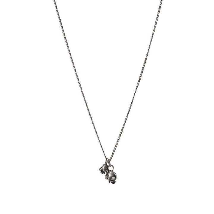 Photo: Saint Laurent Men's Pendant Necklace in Silver