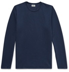 Hartford - Slub Loopback Cotton-Jersey Sweatshirt - Blue