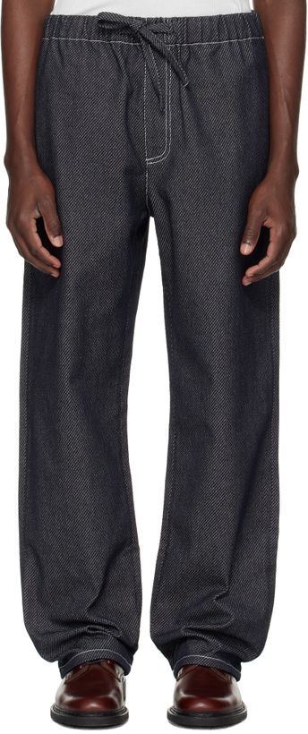 Photo: COMMAS Black Twill Denim Trousers